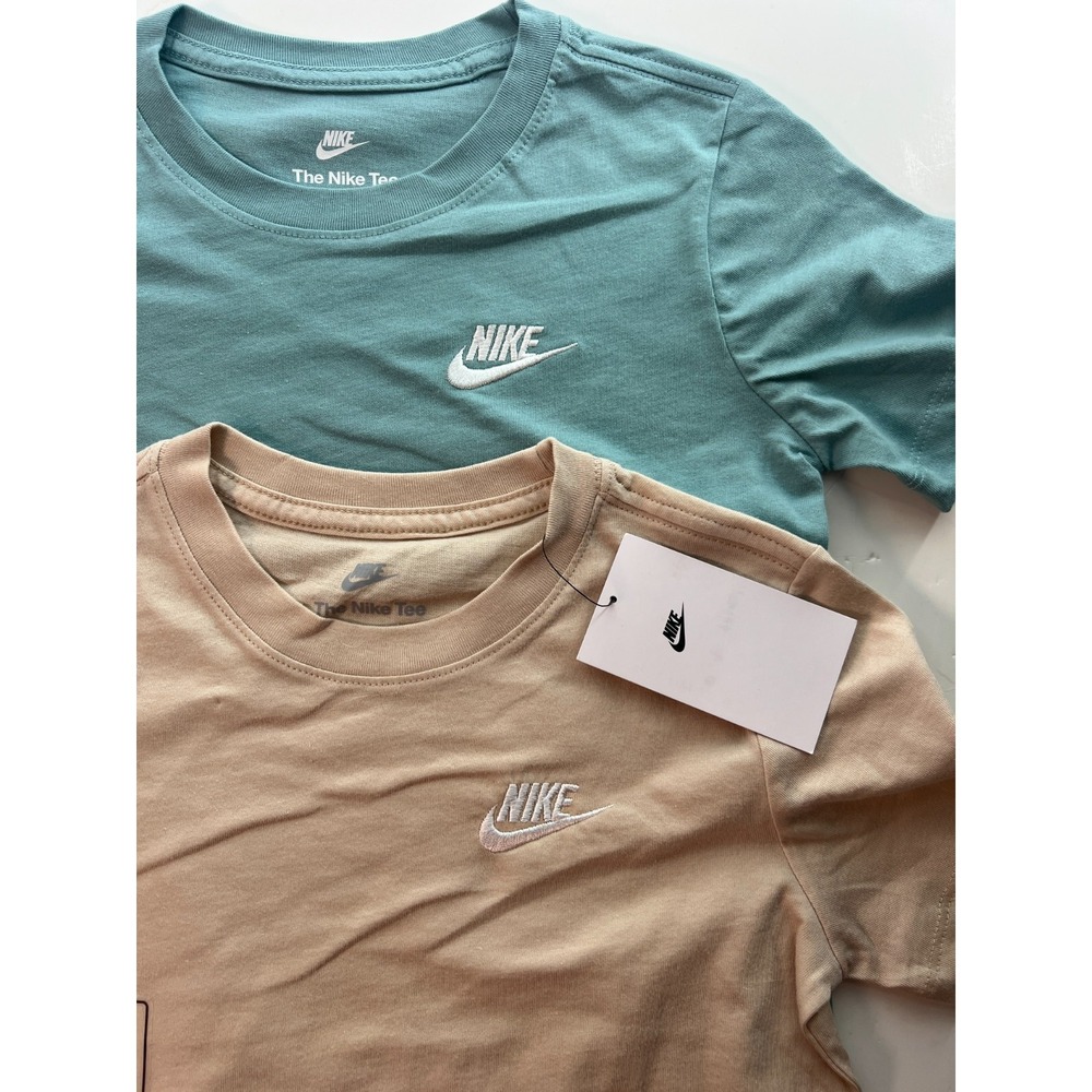 Lot of 2 Nike Kids T-Shirt Size S Small Short Sleeves Athletic Tee Cotton‎ NWT